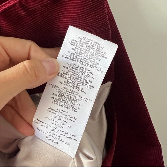 JOIE Markina Blazer In Velvet Blackberry Size 4 - Picture 8 of 9